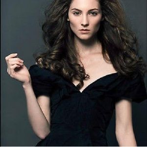 AllSaints Black Corset Dress